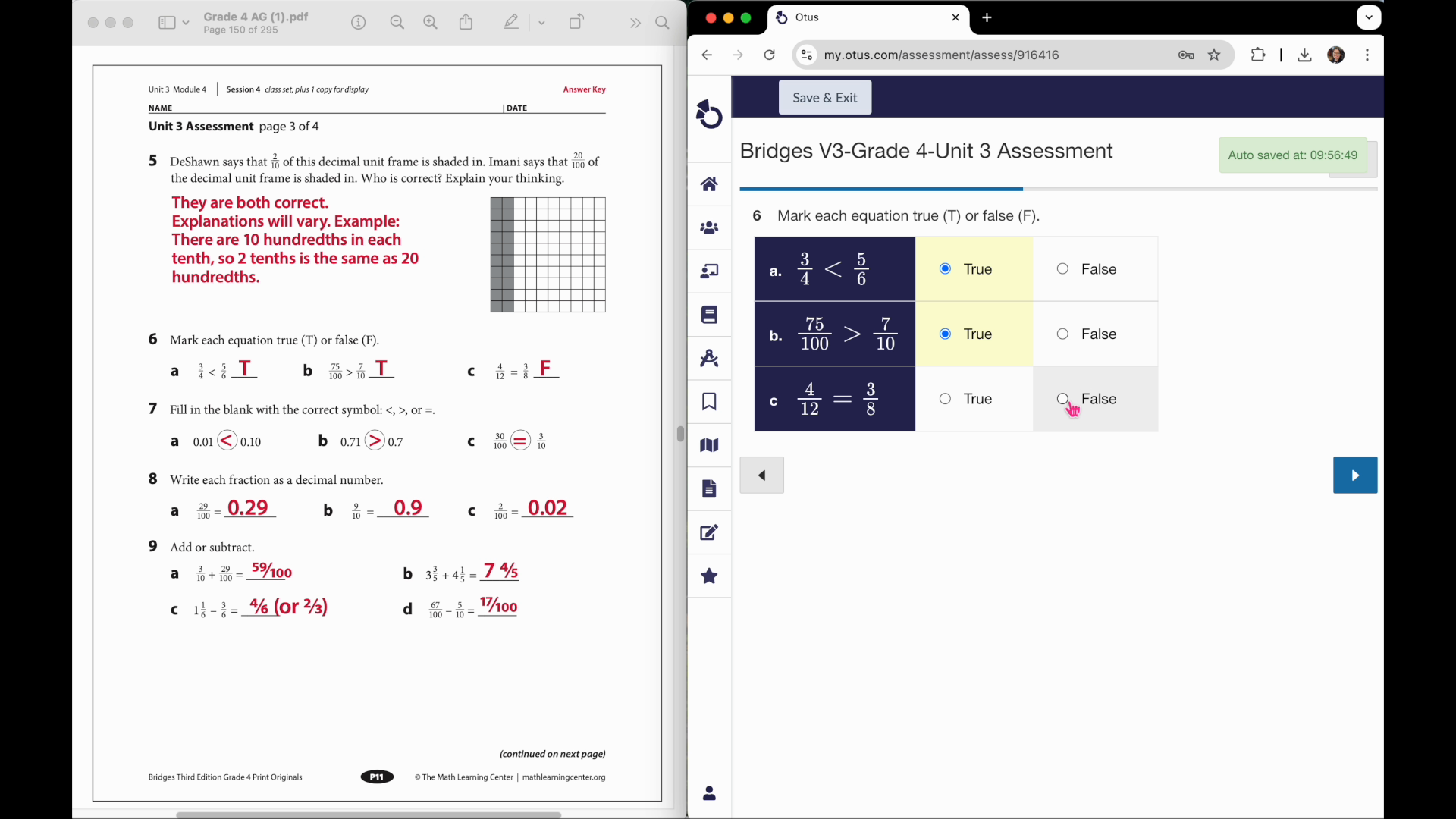 The Math Learning Center Bridges in Mathematics Assessment in Otus.jpg